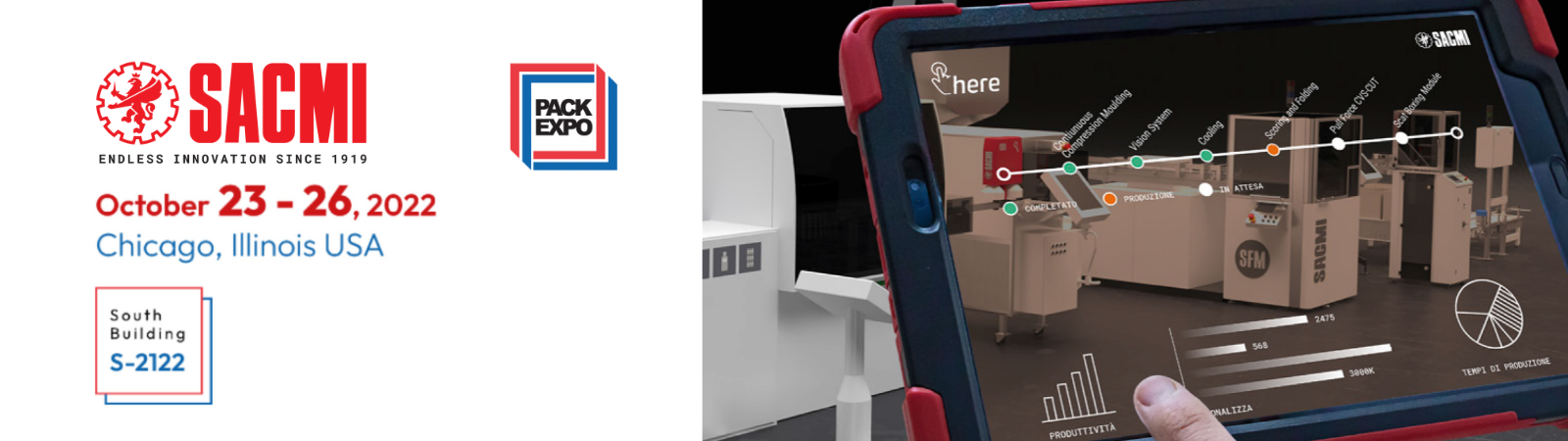 SACMI at Pack Expo Chicago. Green and profitable innovation on Rigid Packaging Lines