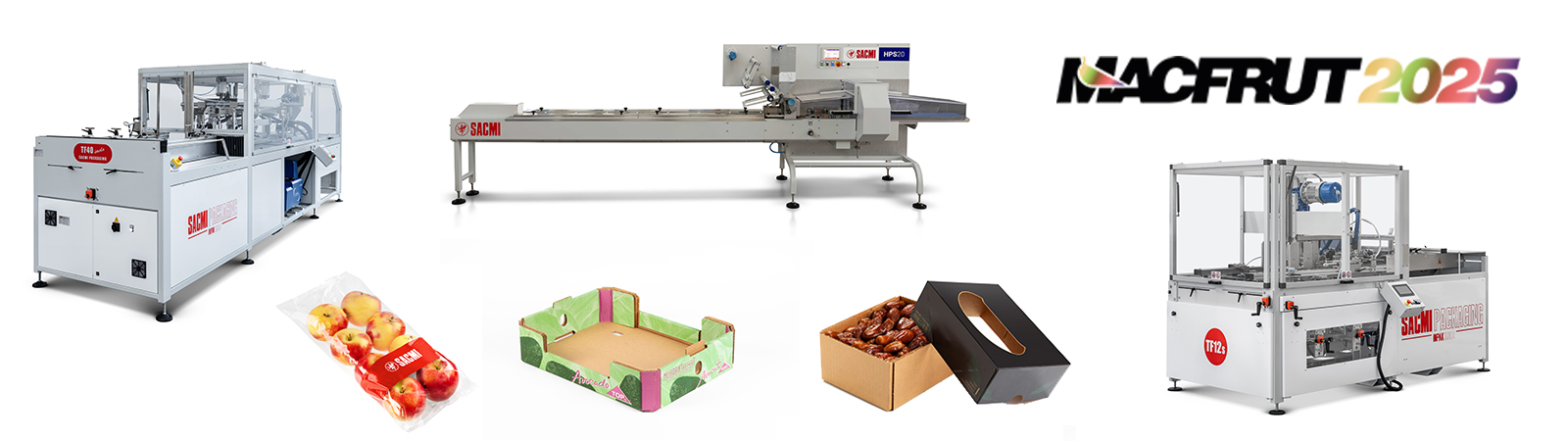 SACMI Packaging & Chocolate at Macfrut 2025: Primary and Secondary Packaging Technologies  for the fresh produce 