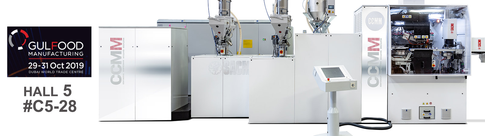 Sustainability, personalisation, performance. The entire SACMI range at Gulfood Manufacturing