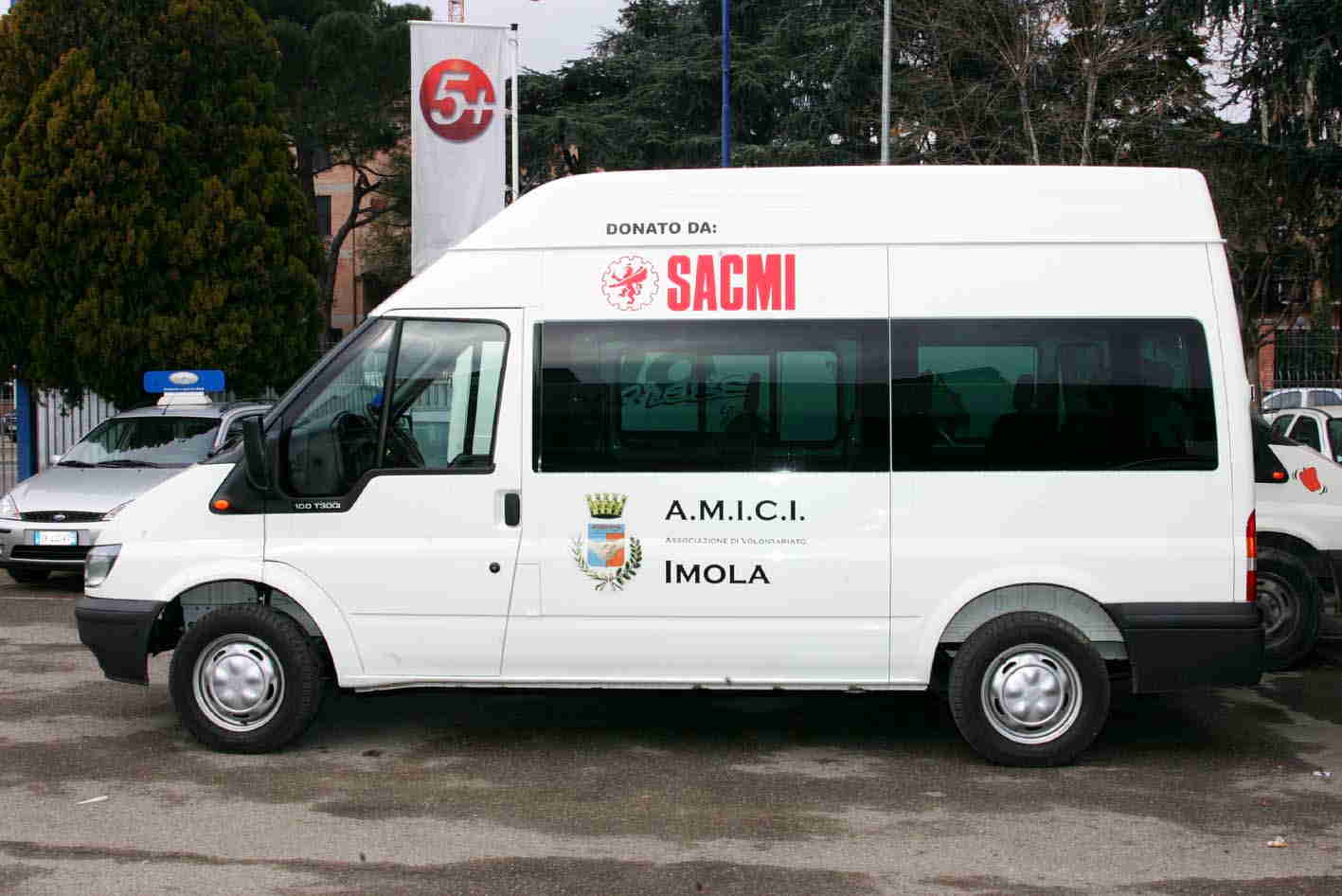 A minibus for the transport of disabled and elderly persons