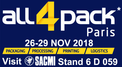 Sacmi Beverage 4.0 at All4Pack Paris 2018