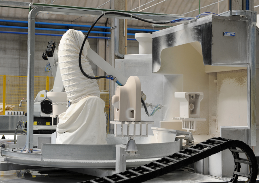 Sacmi-Gaiotto, record robotized glazing system sales – 280 GA2000 robots sold worldwide.